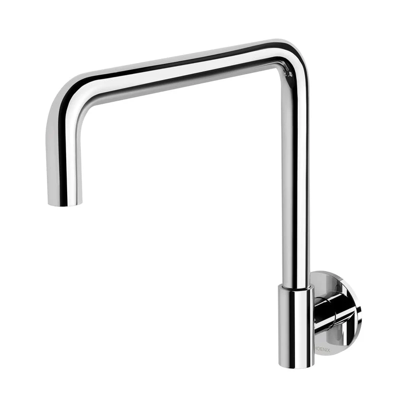 Phoenix Vivid Slimline Plus Wall Sink Outlet 240mm Squareline - Chrome