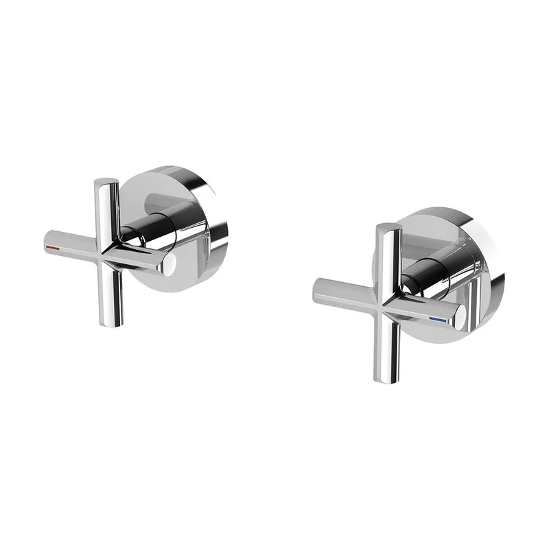 Phoenix Vivid Slimline Plus Wall Top Assemblies 15mm Extended Spindles - Chrome