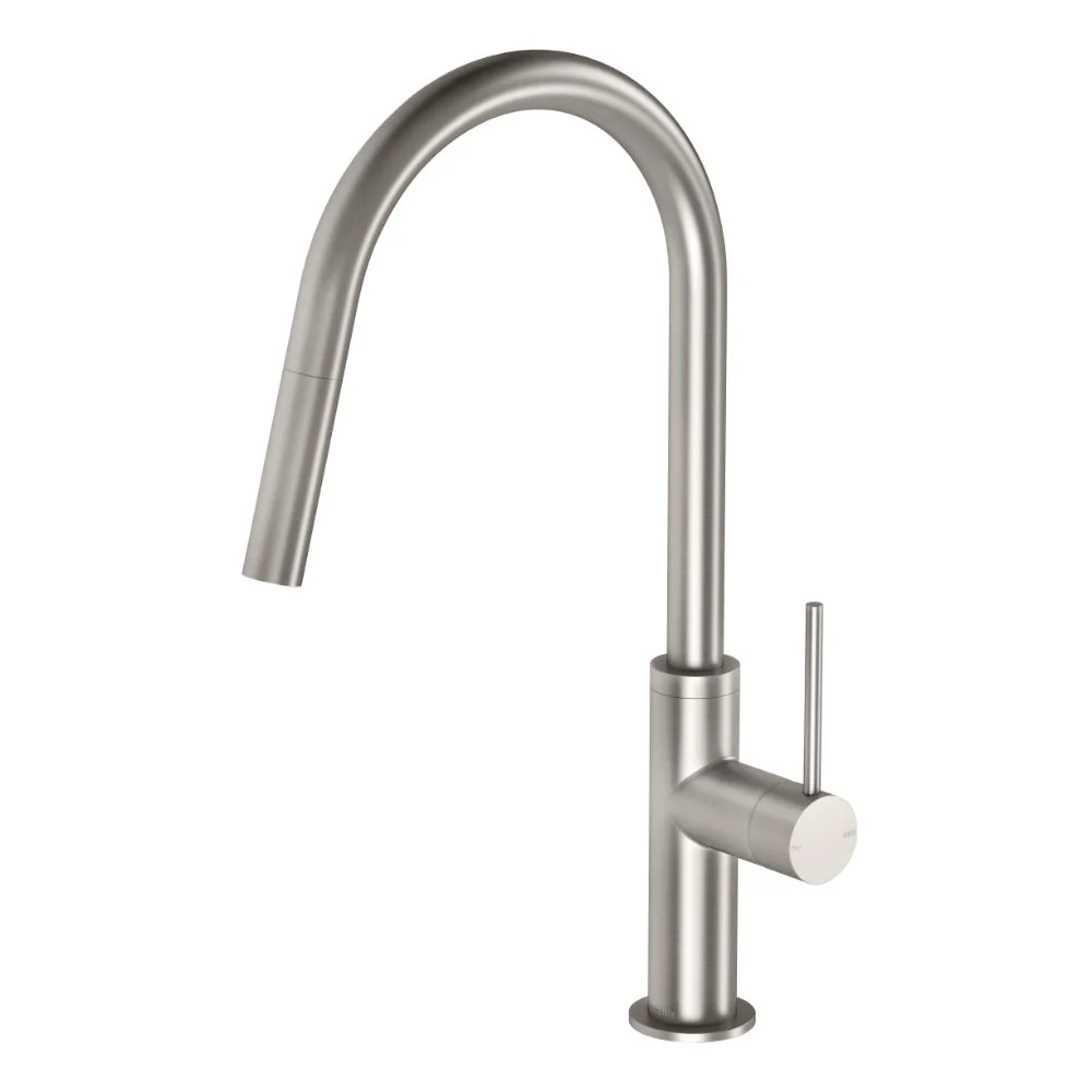 Phoenix Vivid Slimline Pull Out Kitchen Sink Mixer Tap - Brushed Nickel