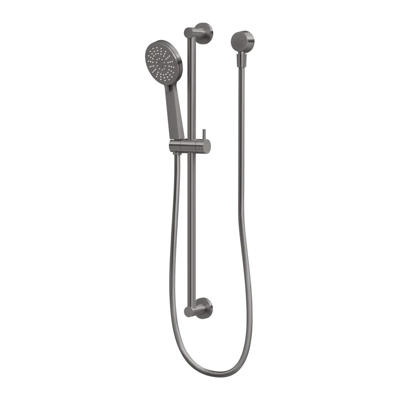 Phoenix Vivid Slimline Rail Shower - Brushed Carbon