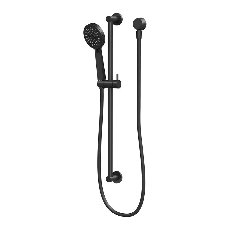 Phoenix Vivid Slimline Rail Shower - Black Matte