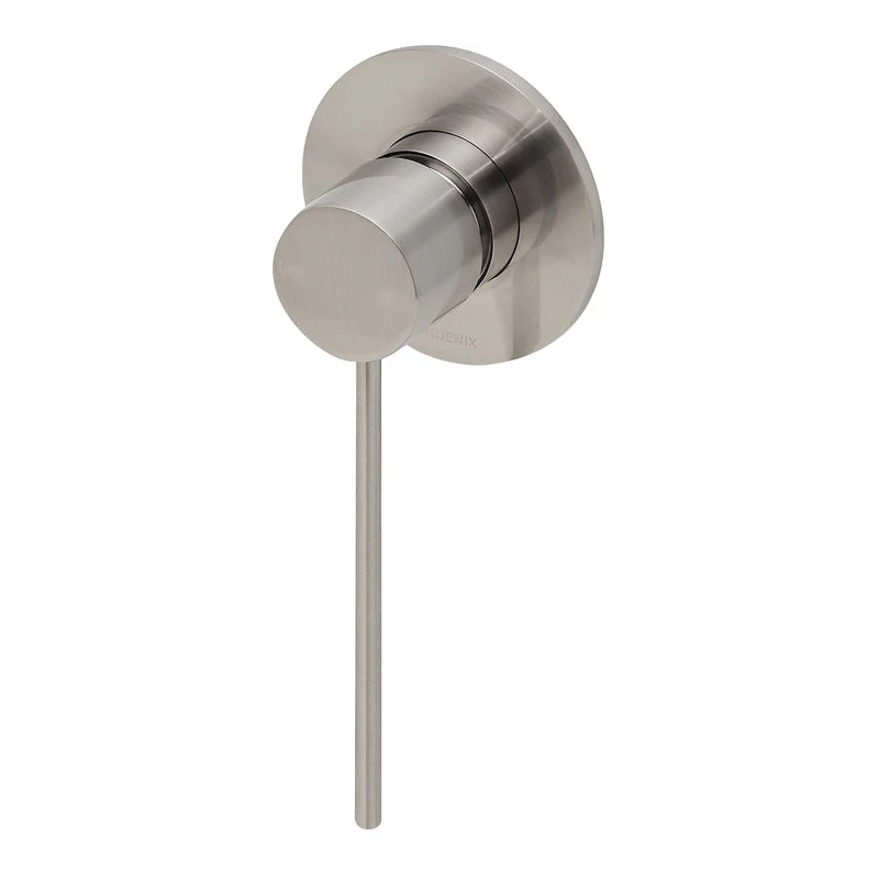 Phoenix Vivid Slimline Shower/Wall Mixer with Extended Lever - Brushed Nickel