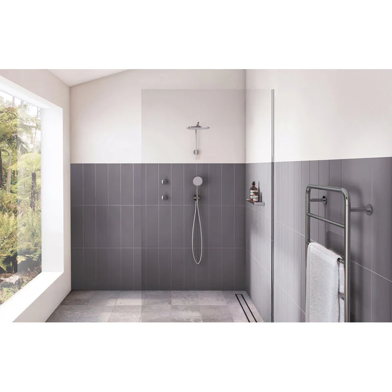 Phoenix Vivid Slimline Towel Ladder 800 X 500mm - Chrome - Image 3