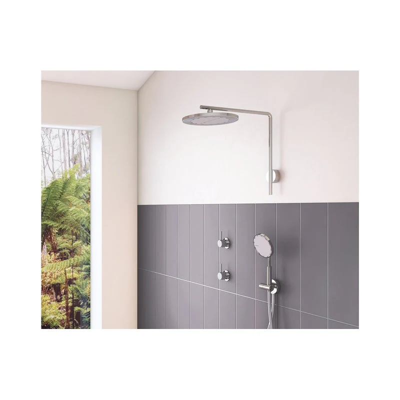 Phoenix Vivid Slimline Up Shower / Wall Mixer - Brushed Nickel - Image 3