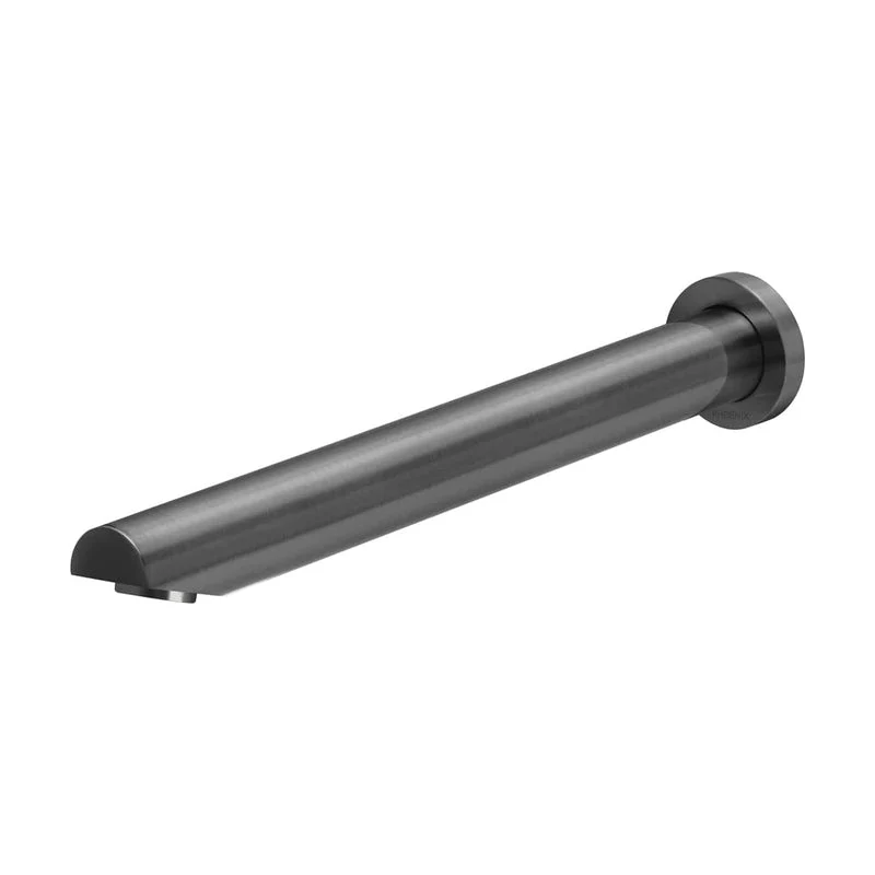 Phoenix Vivid Wall Bath Outlet 32 x 300mm Angled - Brushed Carbon