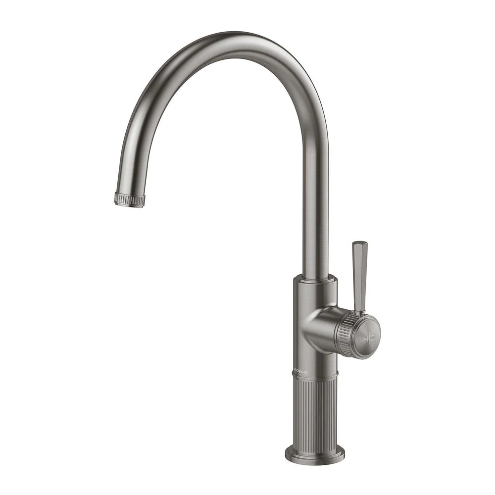 Phoenix Wiltern Sink Mixer 200mm - Brushed Carbon