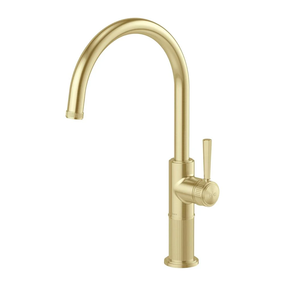 Phoenix Wiltern Sink Mixer 200mm - Brushed Gold