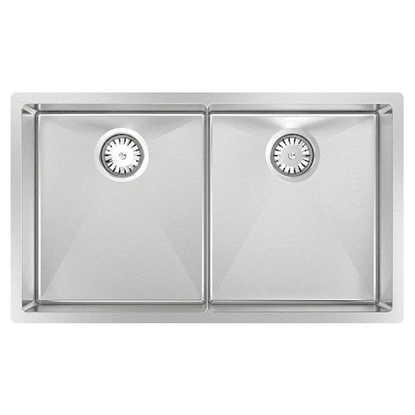 Abey Piazza Double Square Bowl Sink