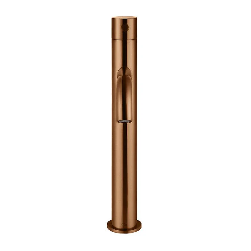 Meir Piccola Tall Basin Mixer Tap with 130mm Spout - Lustre Bronze - Image 3