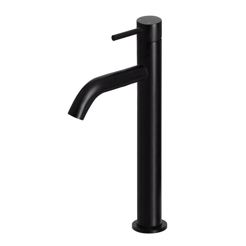 Meir Piccola Tall Basin Mixer Tap with 130mm Spout - Black Matte