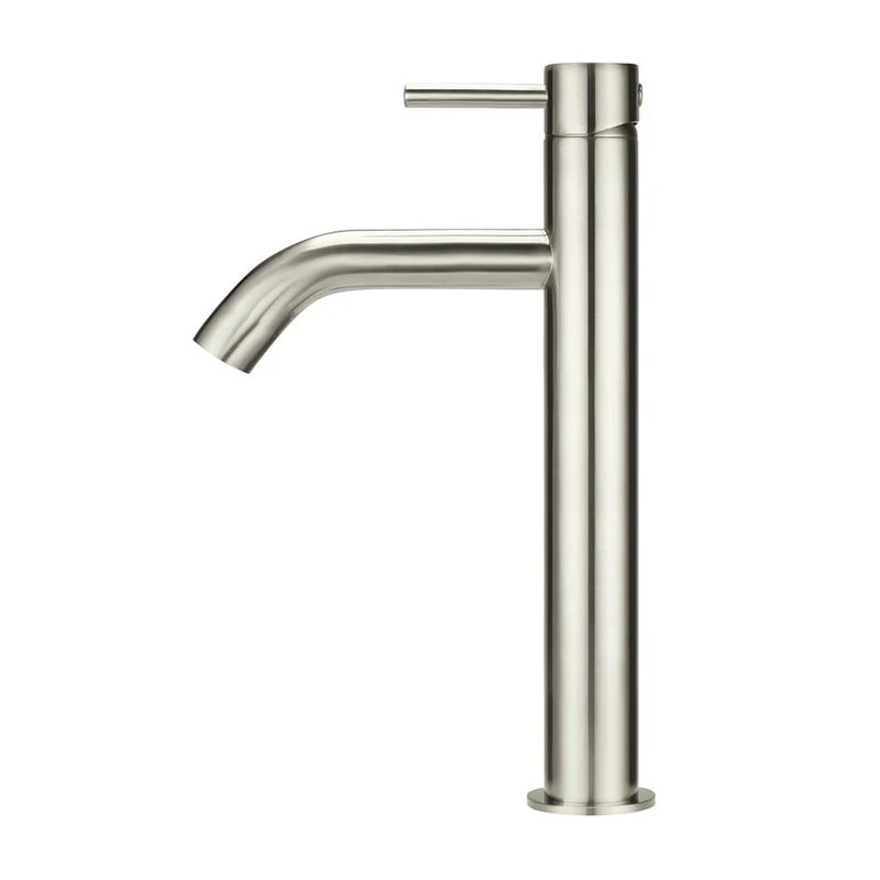 Meir Piccola Tall Basin Mixer Tap with 130mm Spout - PVD Brushed Nickel - Image 2
