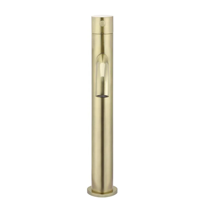 Meir Piccola Tall Basin Mixer Tap with 130mm Spout - PVD Tiger Bronze - Image 3