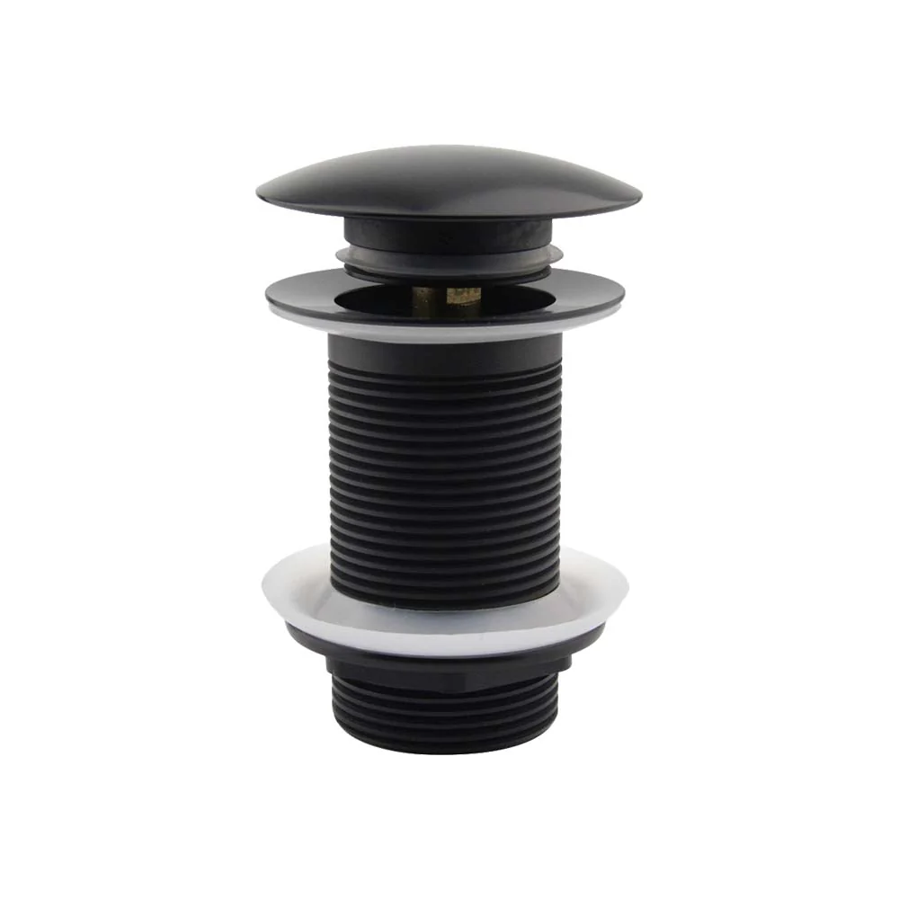 Mixx Plug & Waste Dome Pop Up 32mm - Matt Black
