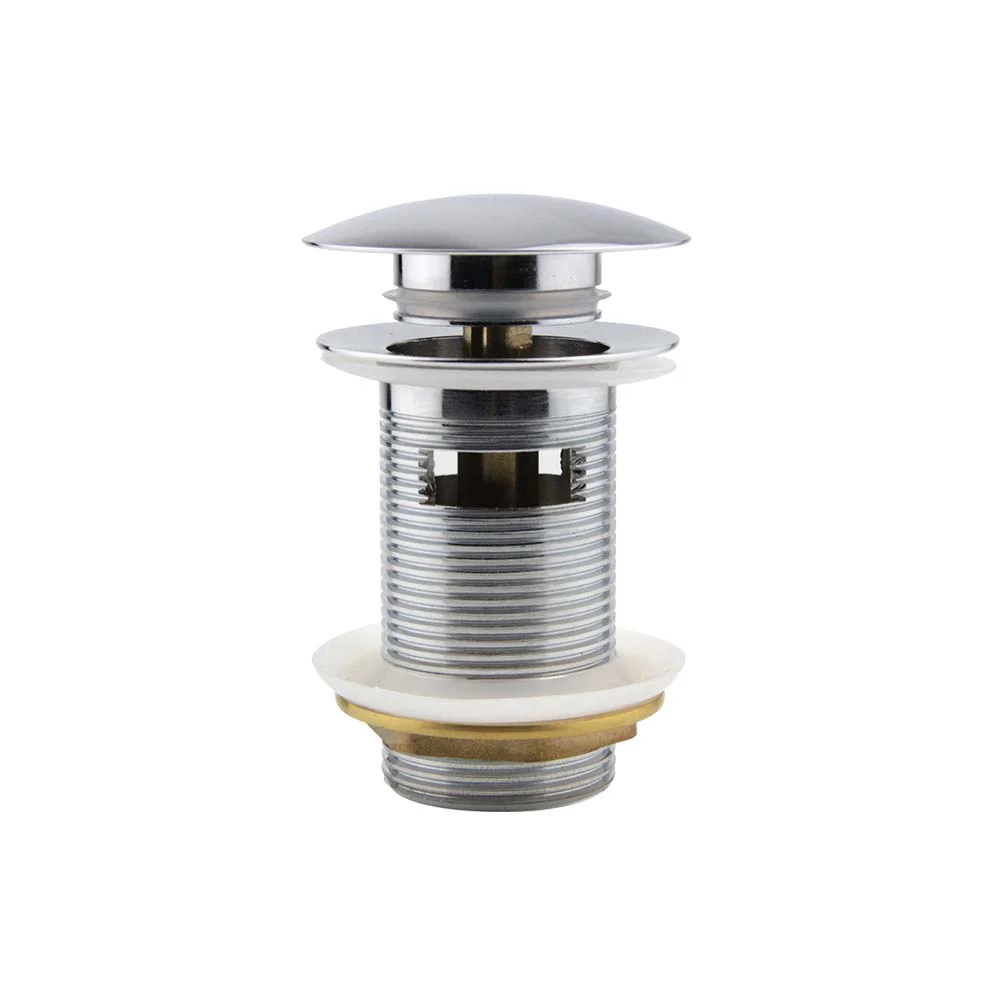 Mixx Plug & Waste Dome Pop Up 32mm Overflow - Chrome