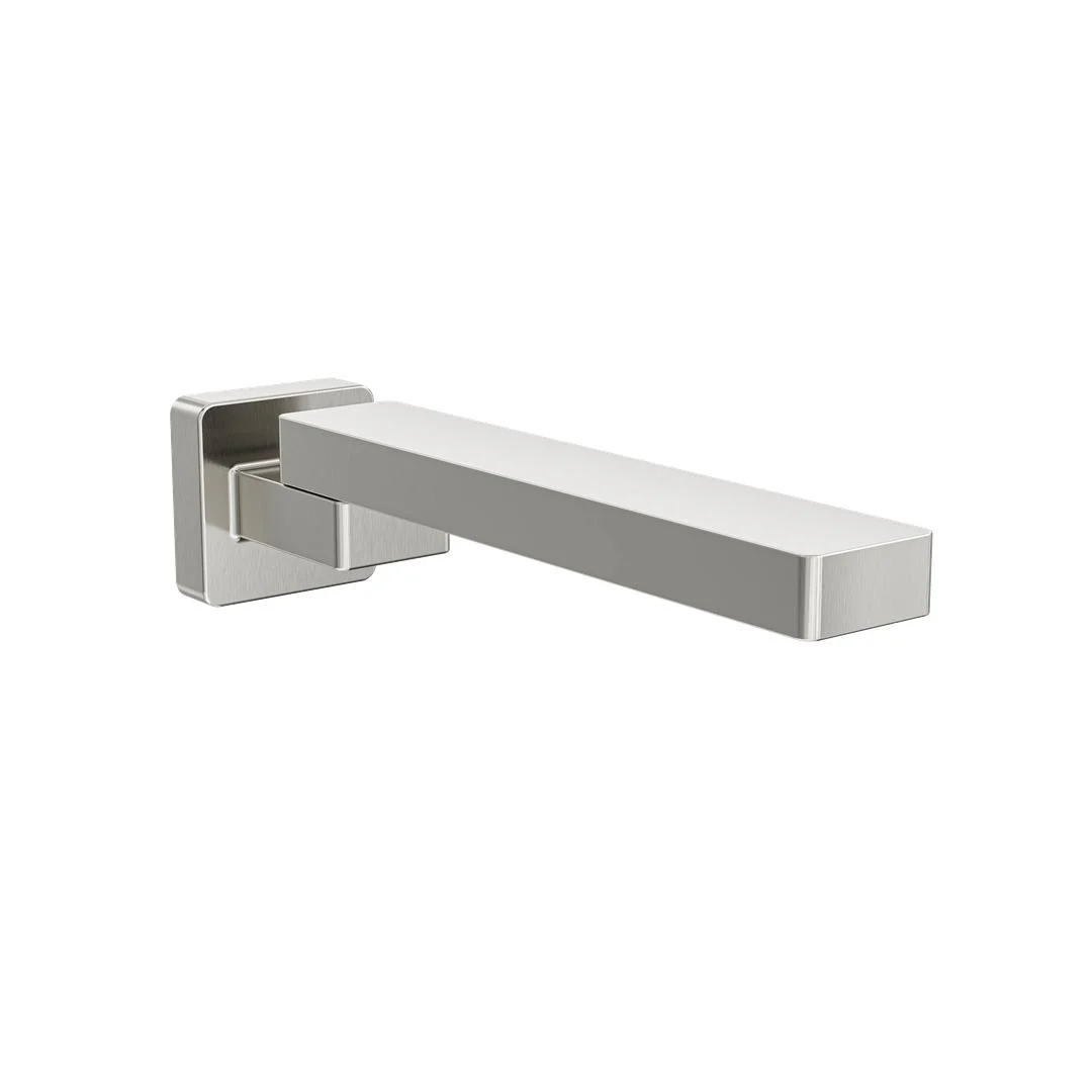 Linsol Quadra Swivel Wall Bath Spout - Brushed Nickel - Image 2
