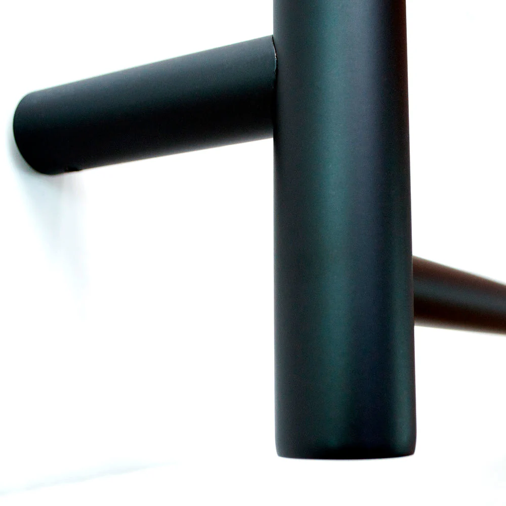 Radiant Non-Heated Round Ladder 530 x 700mm - Matt Black - Image 2