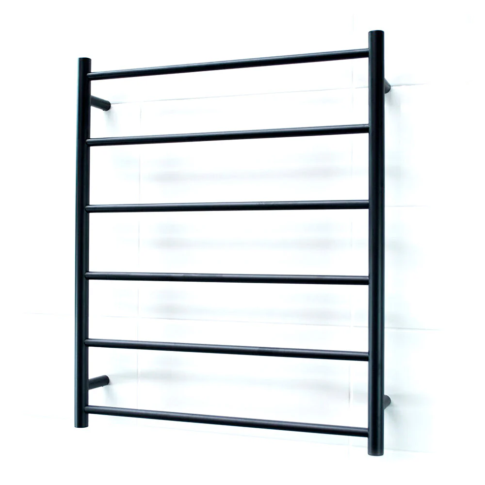 Radiant Non-Heated Round Ladder 700 x 830mm - Matt Black
