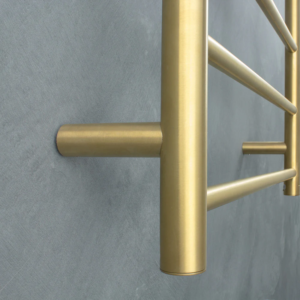 Radiant Non-Heated Round Ladder 700 x 830mm - Brushed Gold - Image 2