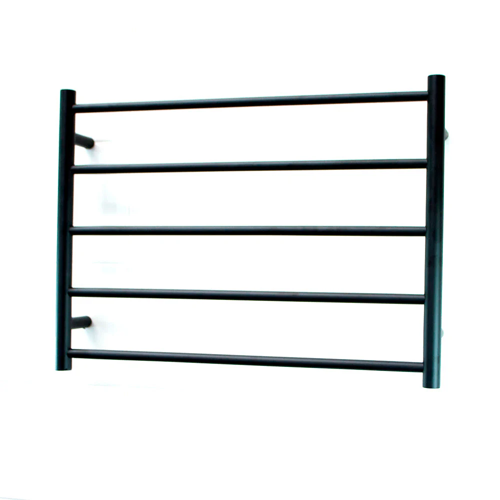 Radiant Non-Heated Round Ladder 750 x 550mm - Matt Black