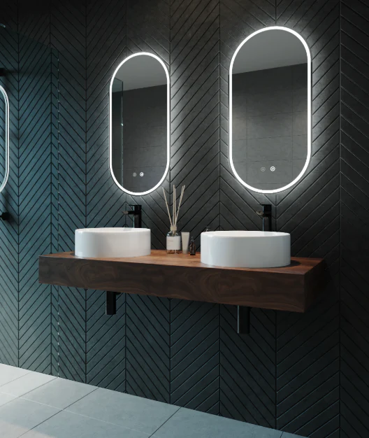 Remer Gatsby 450mm LED Mirror with Demister - Image 4