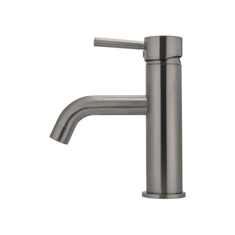 Meir Round Basin Mixer Tap Curved - Shadow Gun Metal - Image 2