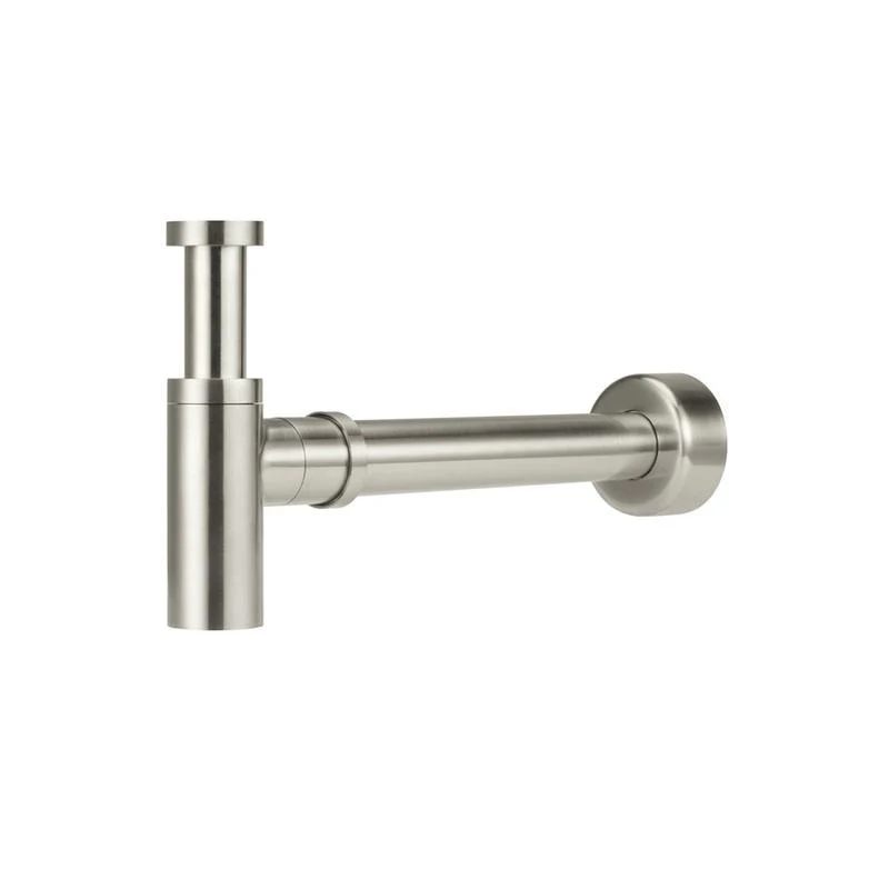 Meir Round Bottle Trap for 32mm basin waste and 40mm outlet - PVD Brushed Nickel