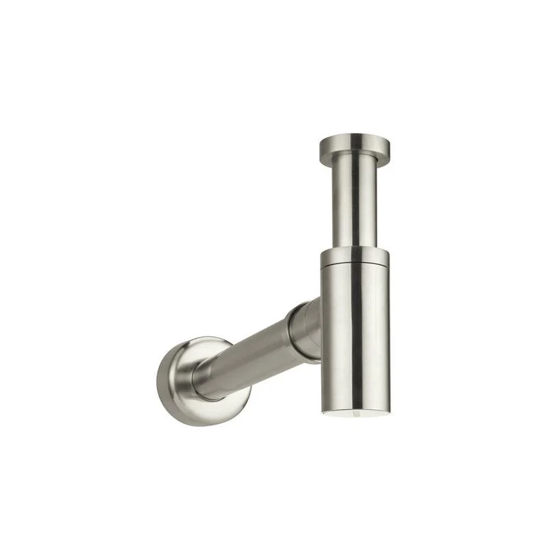 Meir Round Bottle Trap for 32mm basin waste and 40mm outlet - PVD Brushed Nickel - Image 3