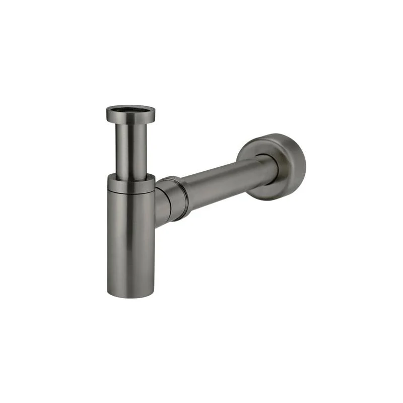 Meir Round Bottle Trap for 32mm basin waste and 40mm outlet - Shadow Gun Metal - Image 2