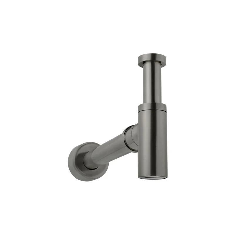 Meir Round Bottle Trap for 32mm basin waste and 40mm outlet - Shadow Gun Metal - Image 3