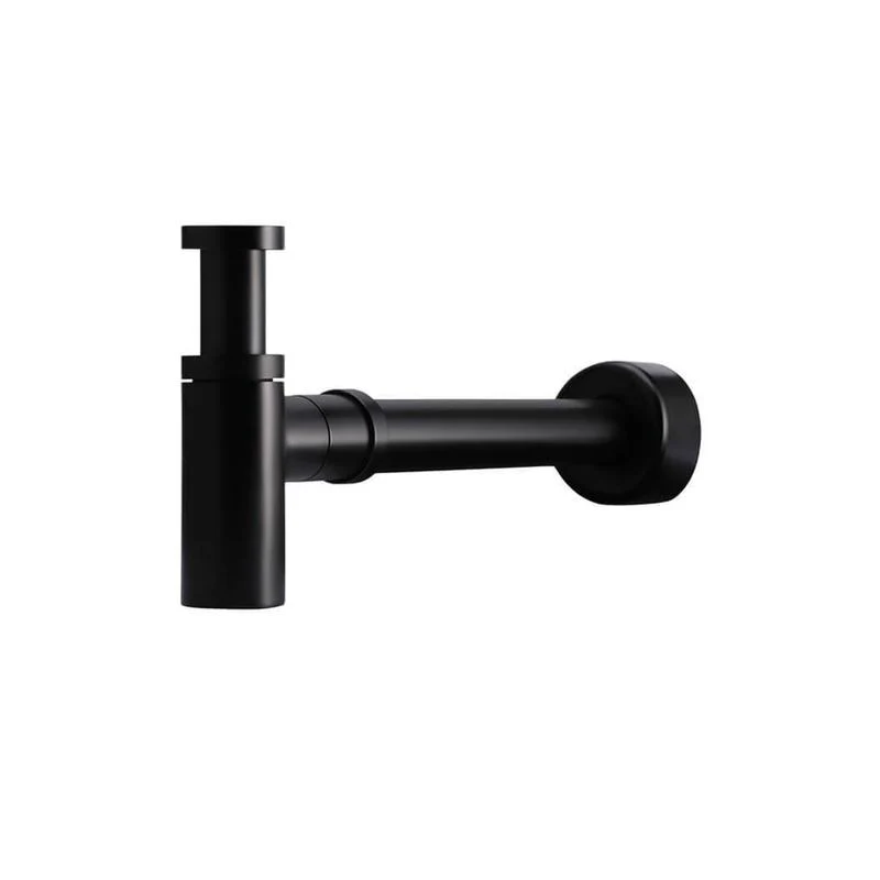 Meir Round Bottle Trap for 32mm basin waste and 40mm outlet - Black Matte