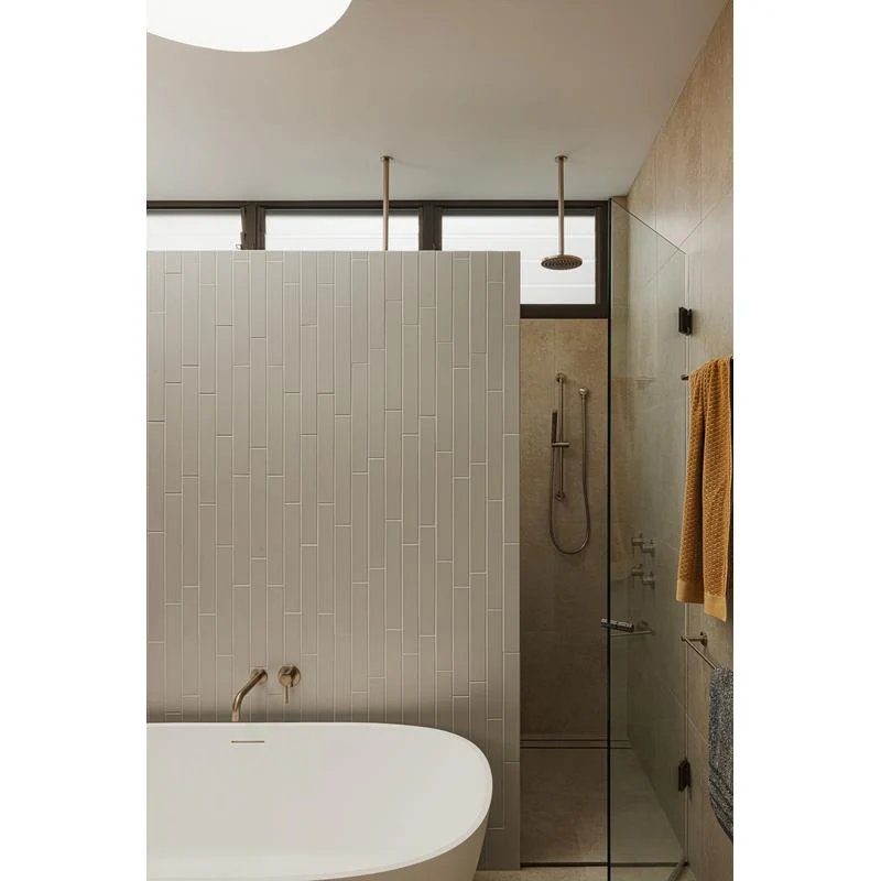 Meir Round Ceiling Shower Arm 300mm - Champagne - Image 4