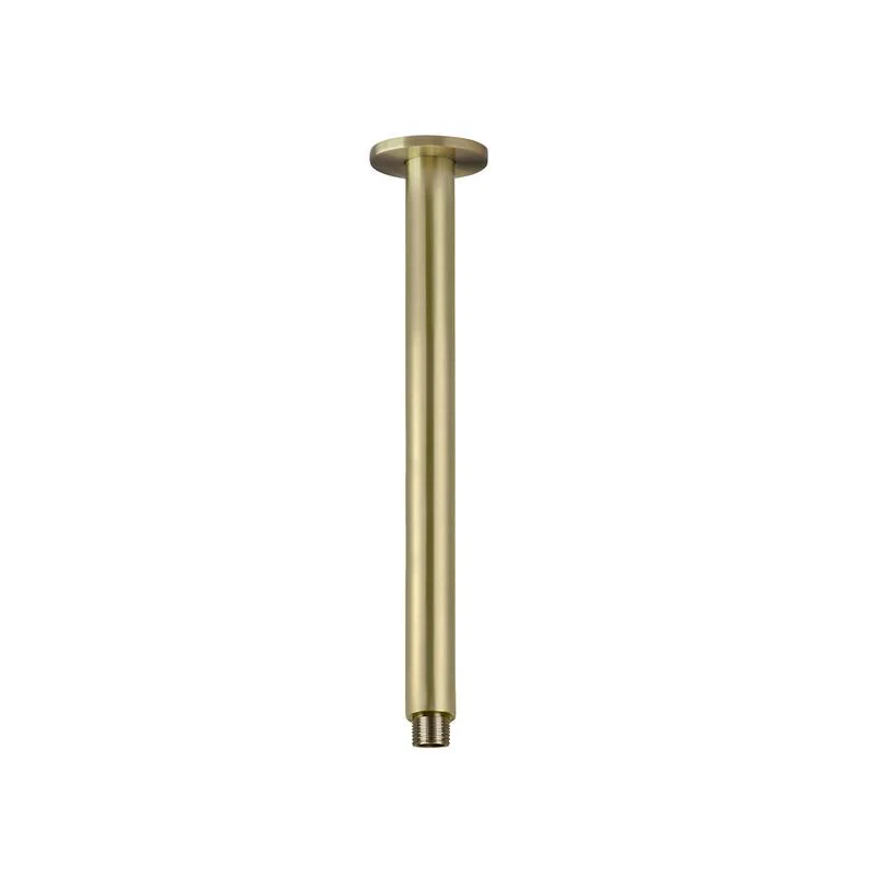 Meir Round Ceiling Shower Arm 300mm - PVD Tiger Bronze Gold