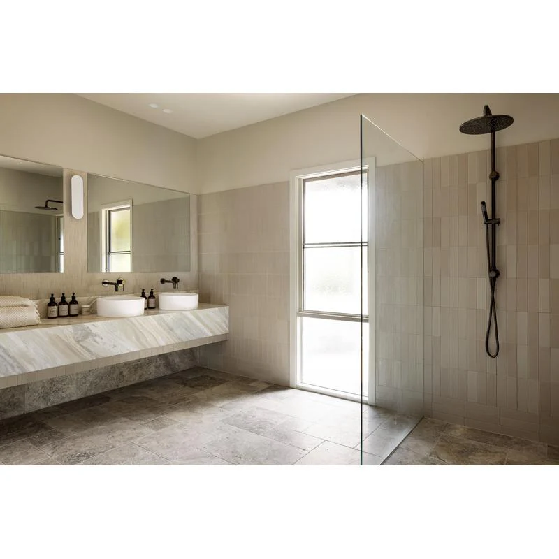 Meir Round Combination / Twin Shower Rail 300mm Rose Single Function Hand Shower - Shadow Gun Metal - Image 4
