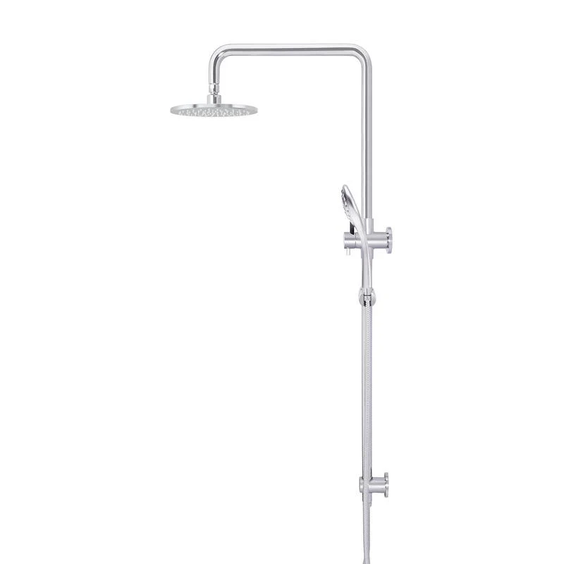 Meir Round Combination / Twin Shower Rail 200mm Rose Three-Function Hand Shower - Polished Chrome - Image 3