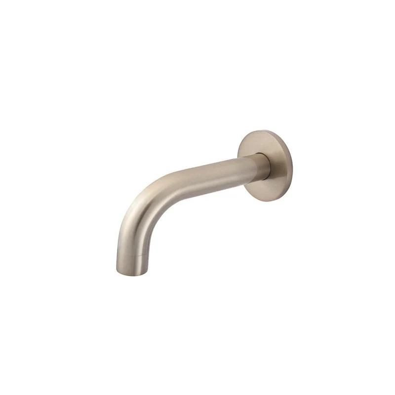 Meir Universal Round Curved Spout 130mm - Champagne