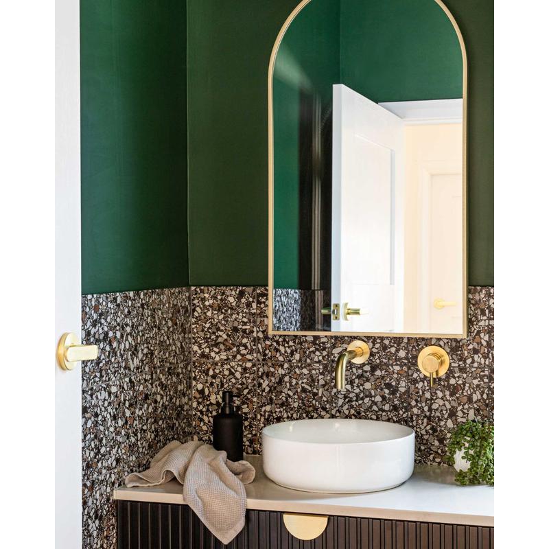 Meir Universal Round Curved Spout 130mm - PVD Tiger Bronze - Image 5