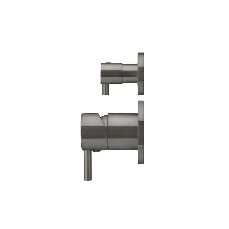 Meir Round Diverter Mixer Trim Kit (In-wall Body Not Included) - Shadow Gun Metal - Image 2
