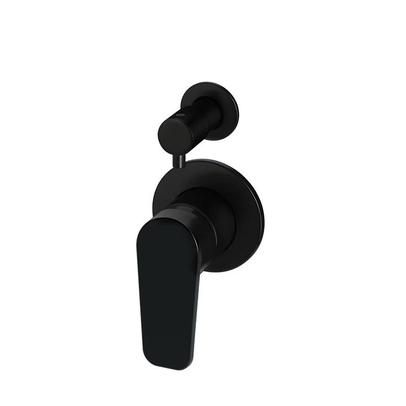 Meir Round Diverter Mixer Paddle Handle Trim Kit (In-wall Body Not Included) - Black Matte