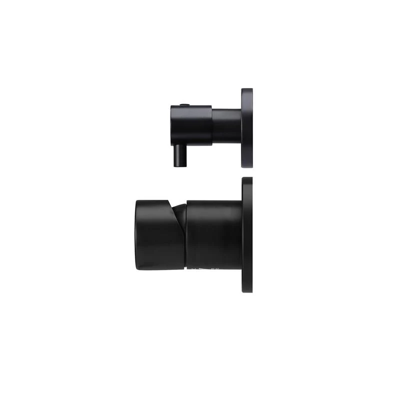 Meir Round Diverter Mixer Pinless Handle Trim Kit (In-wall Body Not Included) - Black Matte - Image 2