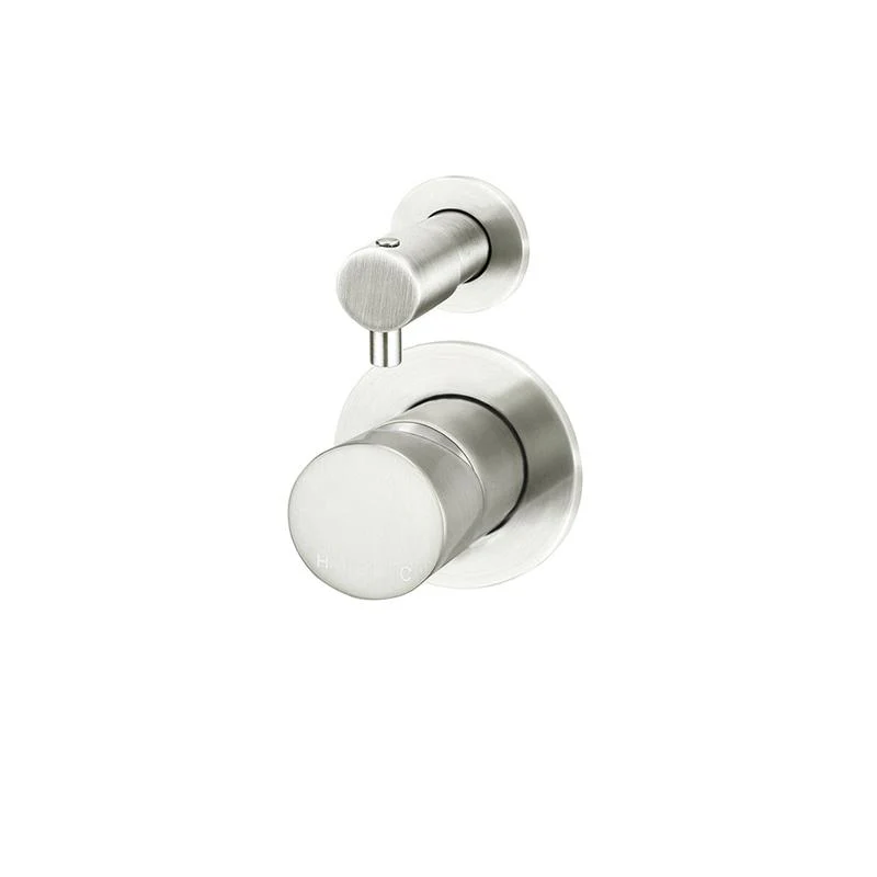 Meir Round Diverter Mixer Pinless Handle Trim Kit (In-wall Body Not Included) - PVD Brushed Nickel