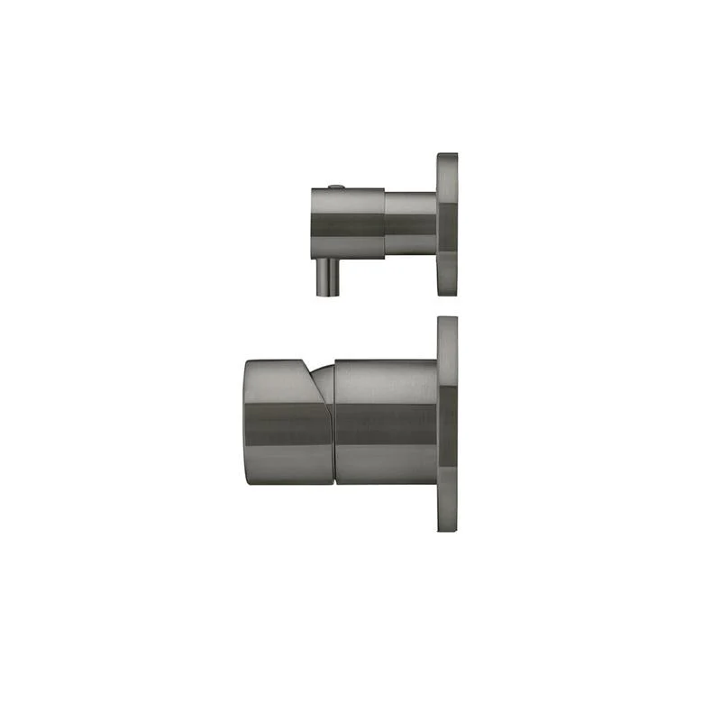 Meir Round Diverter Mixer Pinless Handle Trim Kit (In-wall Body Not Included) - Shadow Gun Metal - Image 2