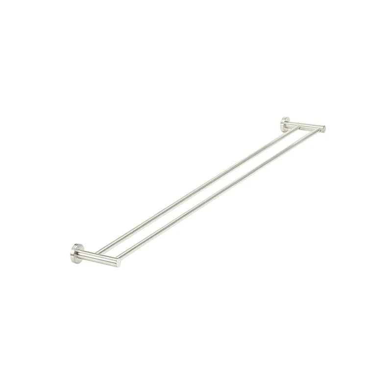 Meir Round Double Towel Rail 900mm - PVD Brushed Nickel