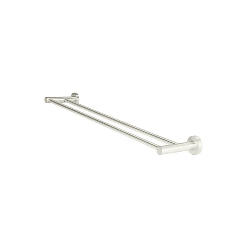 Meir Round Double Towel Rail 600mm - PVD Brushed Nickel - Image 4