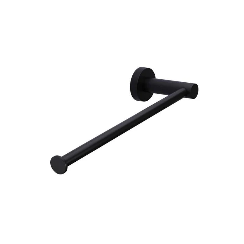 Meir Round Guest Towel Rail - Black Matte