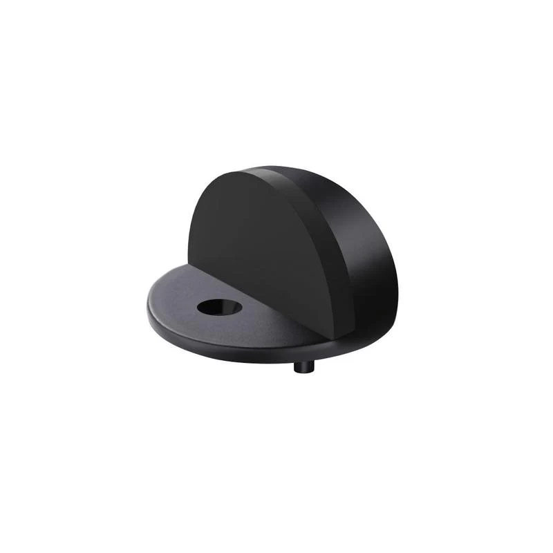 Meir Round Half Moon Door Stop - Black Matte