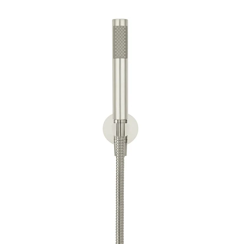 Meir Round Hand Shower on Fixed Bracket - PVD Brushed Nickel - Image 2