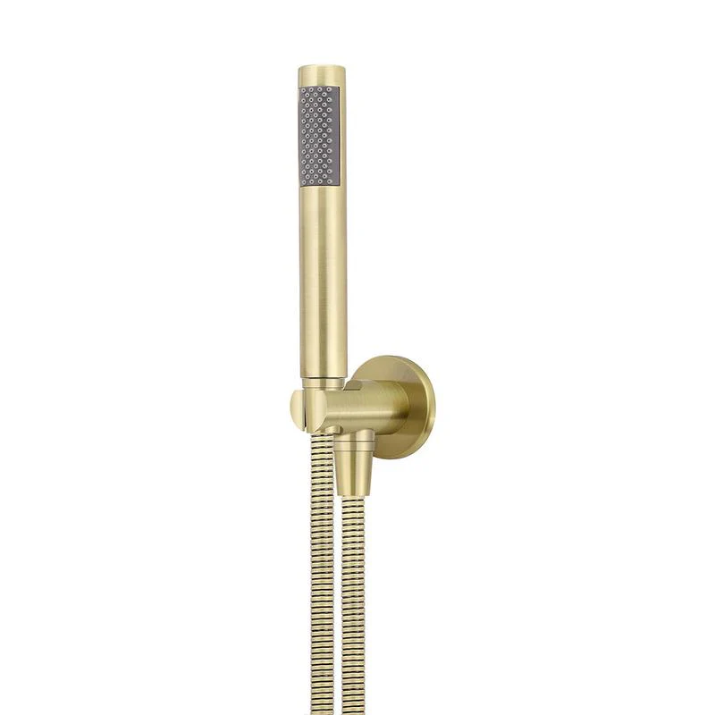Meir Round Hand Shower on Fixed Bracket - PVD Tiger Bronze