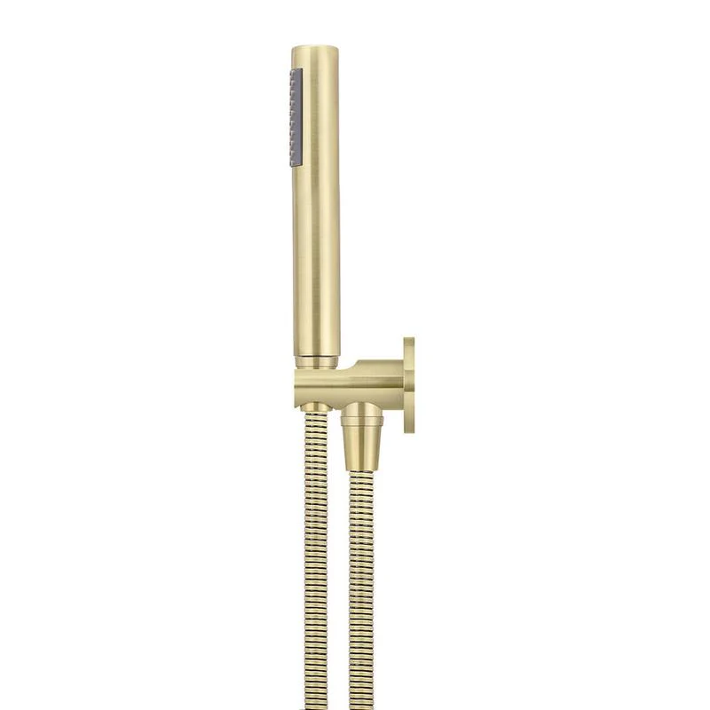 Meir Round Hand Shower on Fixed Bracket - PVD Tiger Bronze - Image 3