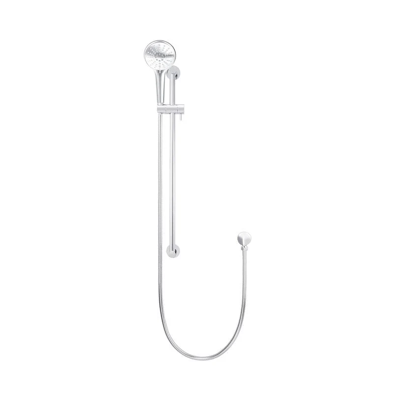 Meir Round Three Function Hand Shower on Rail Column - Polished Chrome - Image 2