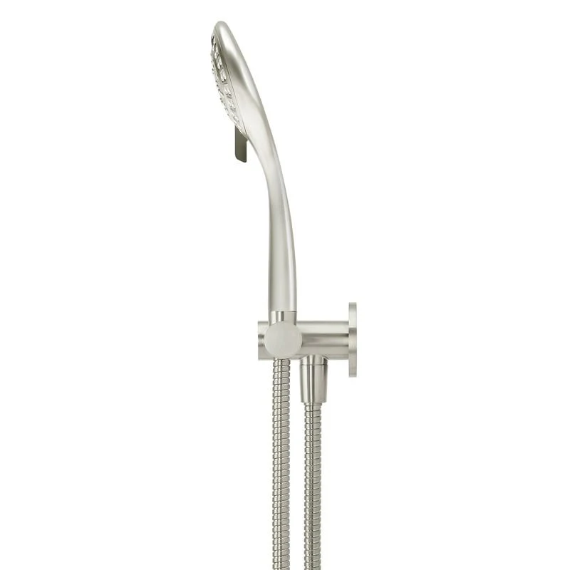 Meir Round Hand Shower on Swivel Bracket - PVD Brushed Nickel - Image 3